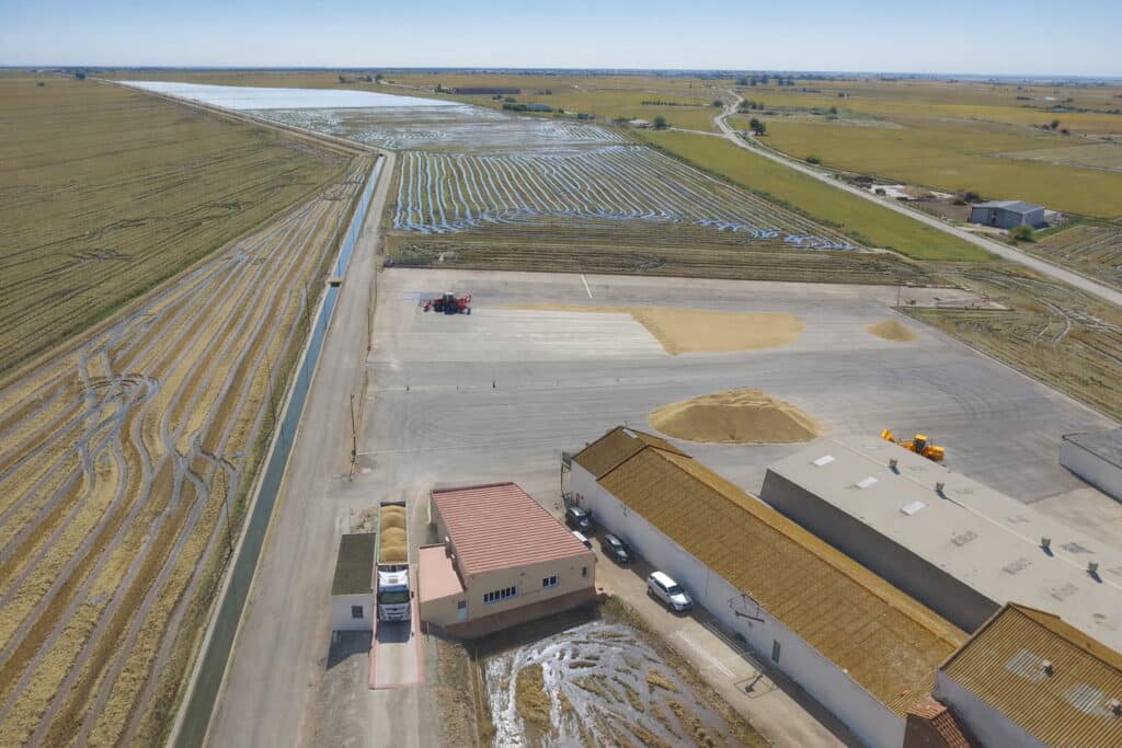 Vista aérea de las Instalaciones de Explotacions Casanova